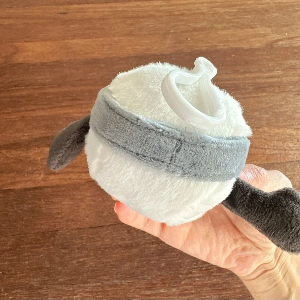 Cute Golf Ball Plush Keychain with Sun Hat Golfer Charm Bag Car Accessory Gift